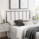 Modway Kiana Metal Stainless Steel Queen Headboard - Brown-Centre Ladder Beam Support