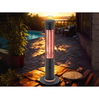 EnerG+ 1200-Watt Infrared Floorstanding Electric Outdoor Heater-IP55 certified water resistant and weatherproof rating makes this safe for use outdoors, even in wet or rainy environments. No need to put it away every day.