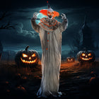 HOMCOM Animatronic Clown Prop Halloween Decoration-Head turns and hands wave when activated 