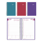 Brownline - 2027 agenda quotidien DuraFlex avec couverture en poly texturé en deux pièces – 8 po x 5 po – couleurs assorties-12 mois: janvier 2027 à décembre 2027