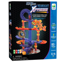 University Games The Learning Journey Techno Gears: Marble Mania: Midnight Xpress - STEM Building Toy - Motorized Building Toy - Gear Construction Toy-Supports STEM education