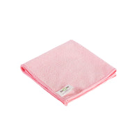 Globe Commercial Microfiber Cloth - 240GSM - 14" x 14" - Pink - 10 Pack-A great way to avoid cross contamination