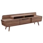 Modway Omnistand 74" TV Stand - Walnut-Mid-Century Modern TV Stand