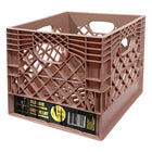 Modern Homes Milk Crate - 16 qt - Nude Pink-Lightweight and easy to carry with built-in handles