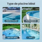 Aiper - Aspirateur de piscine portatif Pilot X1 avec système anti-obstruction, aspiration 1 260 gal/h, double filtre, design léger-8