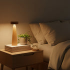 Decent Living Wooden Tower LED Table Lamp-Hand-sanded to a smooth finish