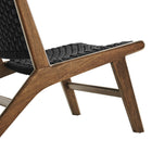 Modway - Saoirse Fauteuil d’accent en bois de corde tressée - Noir noyer-8