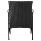 Manhattan Comfort Imperia Modern Patio 4-Person Conversation 4-Piece Set with Coffee Table - Black/Grey-24.02" L x 41.73" W x 32.68" H