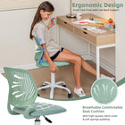 Homy Casa - Chaise de bureau pour adolescent en tissu - Vert aqua-Roulettes Lisses : Équipée de roulettes lisses, cette chaise permet des déplacements sans effort sur différentes surfaces