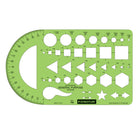 Staedtler-Mars General Purpose Stencil Template-Made of green butyrate, dimensionally stable plastic