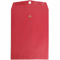 JAM Paper 10" x 13" Recycled Open End Catalog Envelopes with Clasp Closure, Red, 25 Pack (87477a)-10" x 13"