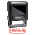 Trodat Printy 4911 Climate Neutral Self-Inking Stamp with Window - "E-MAILED"-High-quality stamp with nontoxic, water-based ink