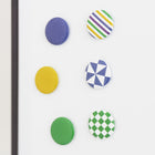 Quartet Geo Design Magnets - Assorted Colours - 6 Pack-STYLISH DESIGN: The geo design and trendy colours make these magnets not just functional, but also a fashionable accessory for any surface they adorn.