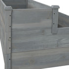 Outsunny 3-Tier Raised Garden Bed - 49" L x 49" W x 22" H - Grey-Different levels of herb garden height can be planted with deep roots or ordinary plants 