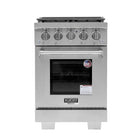 Kucht 24" KFX-X Series Pro Style Propane Gas Range - Stainless Steel-New true simmer burners for precise low heat cooking