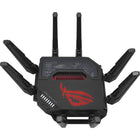 ASUS ROG Rapture GT-BE98 Pro Wireless Quad-Band Multi-Gig Gaming Router - Black-Cutting-edge external dual-feeding antennas boost coverage by providing high efficiency and significantly enhanced signal strength