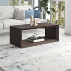 Hudson&Canal - Table basse rectangulaire Osmond 48" de largeur - Brun aulne-Caractéristiques assemblage facile