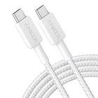 Anker 6' USB-C to USB-C Cable - White-Premium Build: Crafted from top-tier materials, this cable is engineered to endure. Rigorously tested in-house, it can withstand up to 175 lbs of force without compromising its integrity. With a lifespan of up to 12,000 cycles, it's built to last.