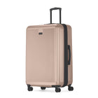 Bugatti Singapore Large Hardside Luggage - Metallic Pink-Our luggage features double 360-degree spinner wheels for effortless and quiet maneuverability, ensuring a smooth journey wherever you go