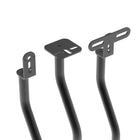 Kanto Height Adjustable Satellite Speaker Stands - Black-Adjustable pole positioning on base plate