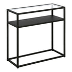 Hudson&Canal Ada 24"W Rectangular Side Table - Blackened Bronze-An industrial design for your living room, bedroom, and more