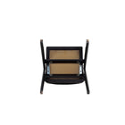 Manhattan Comfort Lambinet 20.87" Industry Chic Dining Folding Chair - Black and Natural Cane - Set of 2-10