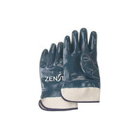 Zenith Safety Heavyweight Safety Cuff Gloves, Nitrile Coating, Cotton Shell, 2X-Large/11, 24 Pack-Coating Nitrile
