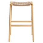 Modway - Saoirse Tabouret de bar en bois de corde tressée - Naturel naturel - Ensemble de 2-8