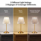 Bell+Howell Addison Elegant LED Cordless Table Lamp - Gold-Feather-light portability: lightweight lamp moves easily from room to room for work, decor changes, or cozy evenings