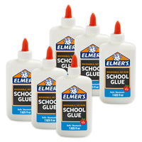 Elmer's Washable School Glue - 8 oz. - 6 Pack-Safe, washable & non-toxic formula