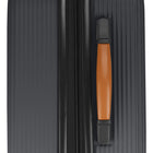 Bugatti Cannes 23.50" Hardside Spinner Check-in Luggage - Black-Telescopic trolley handle with multi-stage locking heights