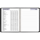AT-A-GLANCE 2026 Executive Weekly/Monthly Planner - 8-3/4" H x 6-7/8" W - Black - English-Separate telephone/address section
