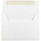JAM Paper - Enveloppes d'invitation A2 Strathmore - 4,375 po x 5,75 po - Vélin blanc brillant - paquet de 50 (191151I)-Quantité : 50 enveloppes par paquet