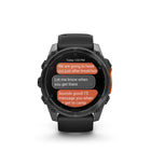 Garmin fēnix 8 - AMOLED Outdoor Recreation/Adventure Watches - 51 mm - Slate Gray with Black Silicone Band-9