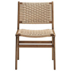 Modway - Saoirse Fauteuil de salle à manger en bois de corde tressée Ensemble de 2 - Noyer naturel-10
