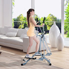 Soozier Upright Elliptical Trainer-LCD monitor tracks calories, time and distance, allowing you to keep goals 