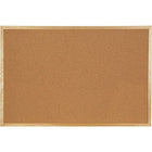 Staples Economy Bulletin Board with Oak Frame - 18" x 24"-Durable construction provides long-lasting use