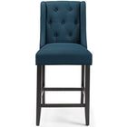 Modway - Baronet Tissu rembourré Tabouret de comptoir - Azure - Ensemble de 2-Assemblée requise