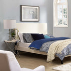 Modway Taylor Upholstered Faux Leather Full/Queen Headboard - White-Fiberboard and Plywood Frame