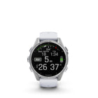 Garmin - fēnix 8 – 43 mm, AMOLED, argent avec bracelet en silicone Whitestone-Pour votre style de vie actif, un haut-parleur et un micro intégrés vous permettent de passer et de recevoir des appels téléphoniques depuis votre poignet lorsque votre montre est couplée à votre smartphone. Vous pouvez même utiliser l'assistant vocal de votre smartphone pour répondre aux messages texte et bien plus encore