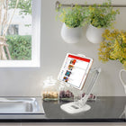 ShoppingAll Long Adjustable Tablet Stand - White-Silicone padding to prevent scratches