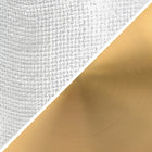 Hudson&Canal - Lampe de table Esther 38 cm de haut en céramique texturée avec abat-jour en tissu - Blanc mat/laiton antique/blanc-Nettoyer avec un chiffon doux et sec, sans produits chimiques agressifs ni produits de nettoyage abrasifs