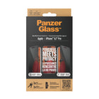PanzerGlass Privacy Screen Protector for iPhone 15 Pro - Black-It reduces blue light exposure and features an anti-glare coating