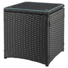 Manhattan Comfort Imperia Modern Patio 2-Person Seating Group 3-Piece Set with End Table - Grey-Made of High Quality Water Proof Fabric