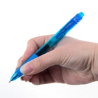 Pentel EnerGel-X Retractable Gel Roller - (0.5mm) Needle Tip - Sky Blue Ink-Liquid gel ink dries so fast even left-handed writers love it - no smears, no smudges, no globs