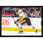 Evgeni Malkin Pittsburgh Penguins Passing Puck - Framed Canvas - 31" x 22"-Premium canvas print with gallery-wrapped edges