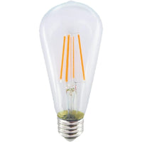 Northern Stars LED Light Bulb LE-7ST64 5000K 120V 7W E26 700 to 60W - clear - 2 Pack-Clear