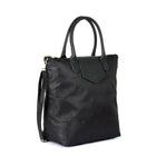 Karla Hanson® - Sac à provisions pliable Millie pour femmes, motif rose, rabat en similicuir noir-40 lar. x 40 haut. x 17 prof. (cm)