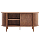 Modway Cadence 63" Curved Sideboard - Walnut-8