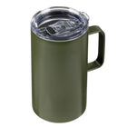 General Supply Goods + Co - Tasse en acier inoxydable avec poignée  – 500 ml – Vert-Capacité de 500 ml